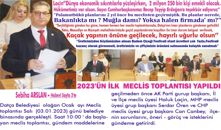 2023'ÜN İLK MECLİS TOPLANTISI YAPILDI