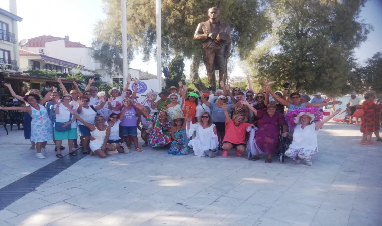 DATÇA'DA SÜSLÜ KADINLAR BİSİKLET TURU GERÇEKLEŞTİRİLDİ