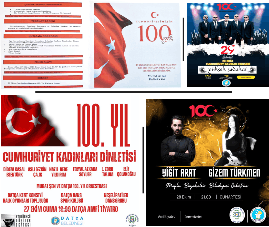 DATÇA'DA CUMHURİYETİMİZİN 100. YIL COŞKUSU