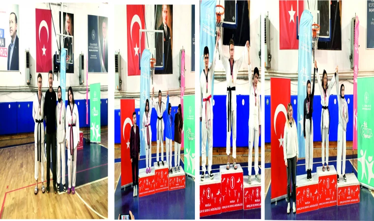 İL GENELİNDE YAPILAN LİSELER ARASI TEKVANDO TURNUVASINDAN DATÇA' YA 3 ÖDÜL