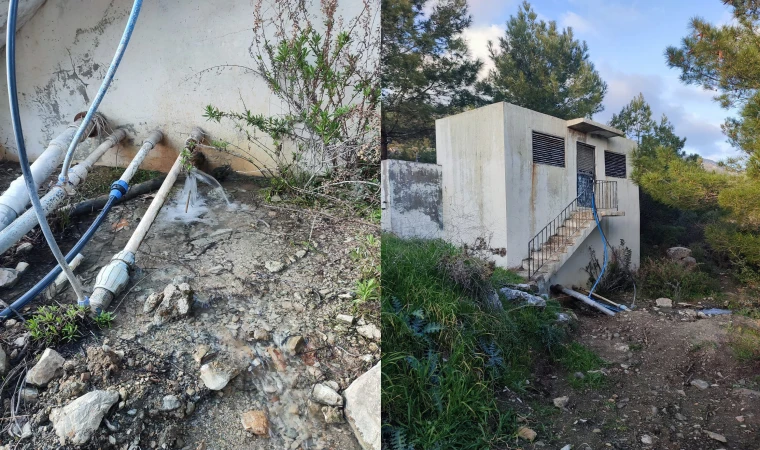 GÜNLERDİR BOŞA AKAN SU VATANDAŞI İSYAN ETTİRDİ