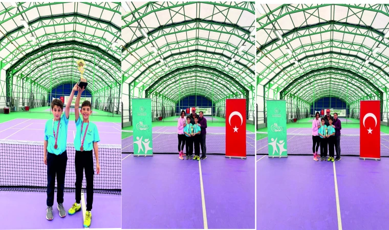 KÜÇÜK TENİSÇİLER İL ÜÇÜN­CÜ­SÜ OLDU