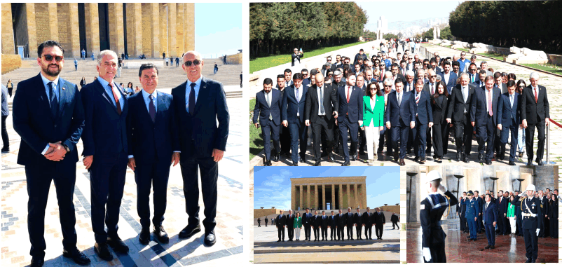 Başkan Ahmet Aras ve Aytaç Kurt Anıtkabir’de Ata’nın Huzurunda