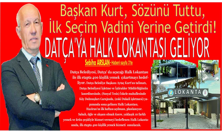 Başkan Kurt, Sözünü Tuttu, İlk Seçim Vadini Yerine Getirdi!