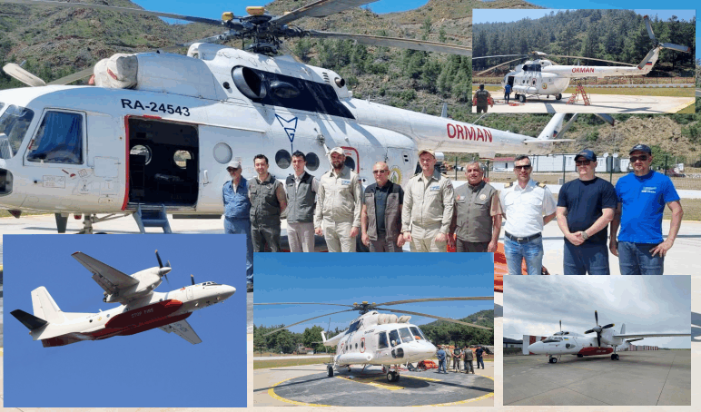 İlk Yangın Helikopteri Marmaris' te Göreve Başladı