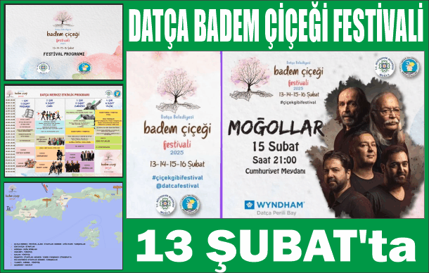 DATÇA BADEM ÇİÇEĞİ FESTİVALİ 13 ŞUBAT'TA BAŞLIYOR