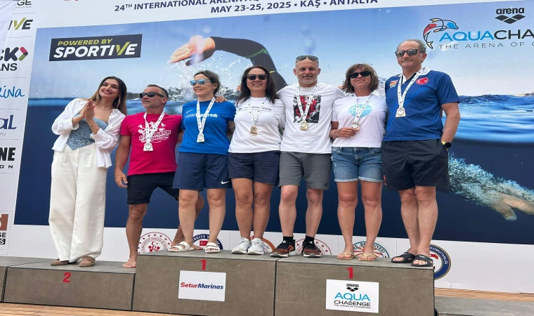 DATÇA OPEN WATER SWIMMING SPORCULARI KAŞ’TAN MADALYALARLA DÖNDÜ