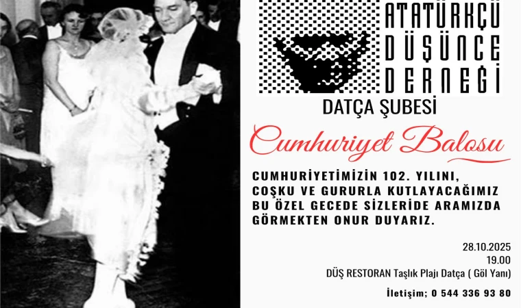 DATÇA’DA CUMHURİYET BALOSU: 102. YILA COŞKULU KUTLAMA