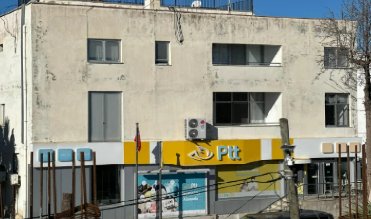 DATÇA PTT BİNASINDA DIŞ CEPHE YENİLEME ÇALIŞMALARI BAŞLIYOR