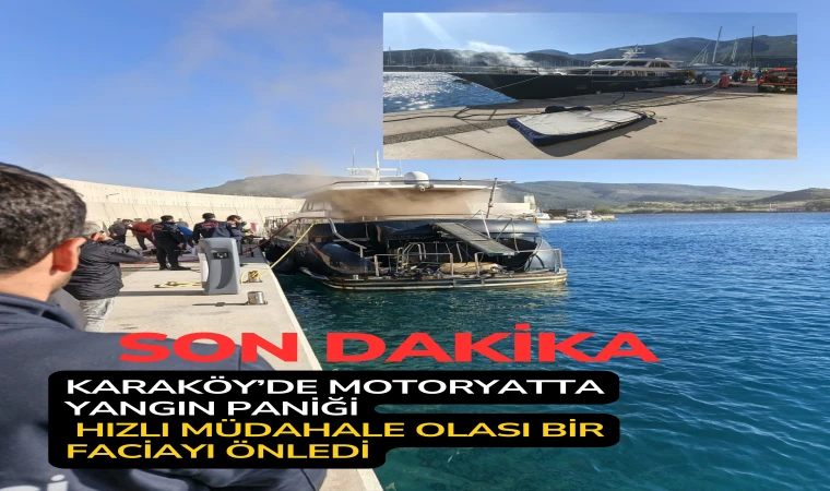 Karaköy’de Motoryatta Yangın Paniği Hızlı Müdahale Olası Bir Faciayı Önledi