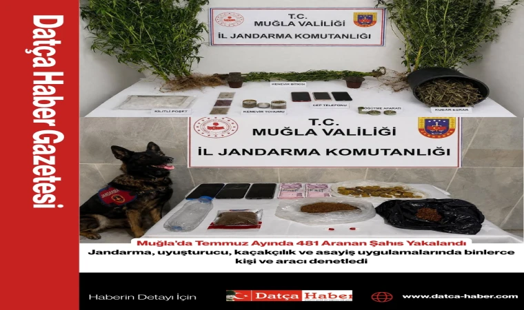 Muğla'da Temmuz Ayında 481 Aranan Şahıs Yakalandı