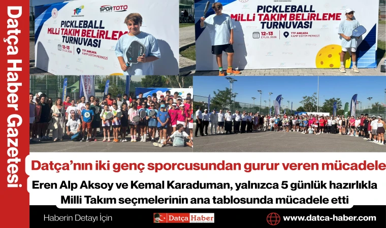 Datça’nın iki genç sporcusundan gurur veren mücadele