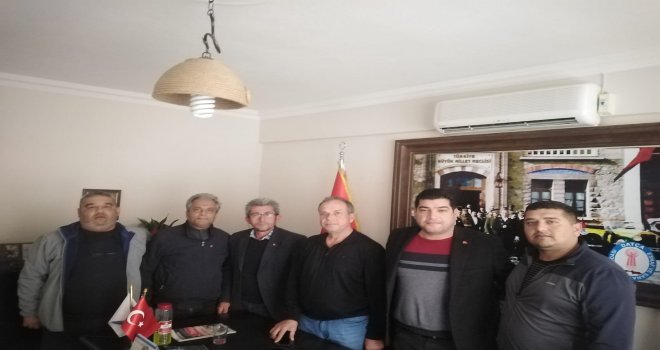 AK PARTİ İLÇE YÖNETİMİNDEN, DATÇA ESNAF ODASI BAŞKANI CEMAL DEMİRTAŞ'A ZİYARET