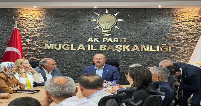 DIŞİŞLERİ BAKANI ÇAVUŞOĞLU, MUĞLA'DA ZİYARETLERDE BULUNDU