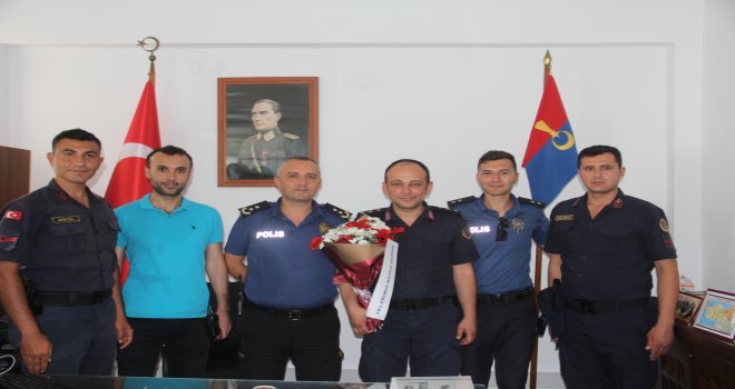 İLÇE EMNİYET MÜDÜRÜNDEN JANDARMA TEŞKİLATINA ZİYARET