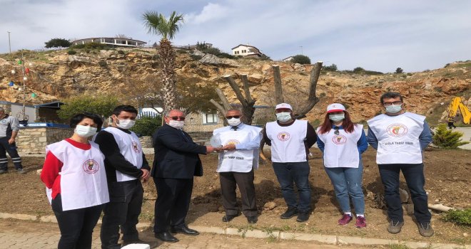 MUĞLA TABİP ODA­SI’NDAN SAĞ­LIK ÇA­LI­ŞAN­LA­RI ANI­SI­NA DATÇA'DA AĞAÇ DİKME ETKİNLİĞİ