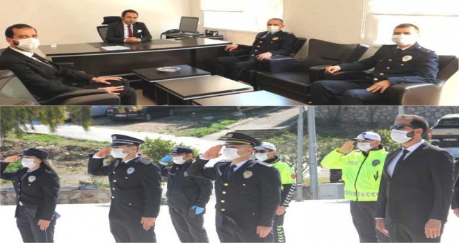 POLİS HAFTASI ÇELENK KOYMA TÖRENİYLE KUTLANDI