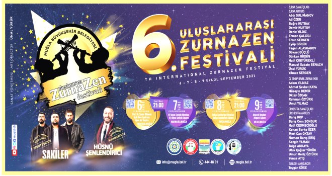 ULUS­LA­RA­RA­SI ZUR­NA­ZEN FES­Tİ­VA­Lİ 8 EYLÜL'DE DATÇA'DA GERÇEKLEŞECEK