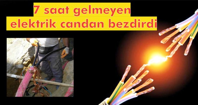 Yer altı kabloları yandı, vatandaş 7 saat Elektriksiz kaldı.