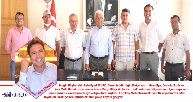 YILLARDIR SUSUZLUK ÇEKEN Betçe Böl­ge­si­ne, 25 Mil­yon TL'lik İçme Suyu Ya­tı­rı­mı