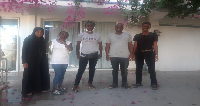  5 düzensiz göçmen kurtarıldı!