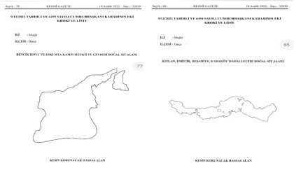 DATÇA’NIN BAZI KOY VE KARA ŞERİDİNDE BULUNAN ALANLAR, KESİN KORUNACAK HASSAS ALAN OLARAK TESCİL EDİLDİ.