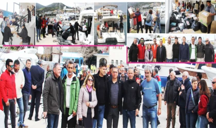 SİMİ ADASI DATÇA'DAKİ DEP­REM­ZE­DE­LER İÇİN 177 KOLİ YAR­DIM MAL­ZE­ME­Sİ İLE 10 BİN EURO YARDIM'da BULUNDU