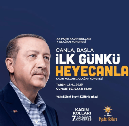 DATÇA AK PARTİ  KADIN KOLLARI 7. OLAĞAN KONGRESİNE DAVET