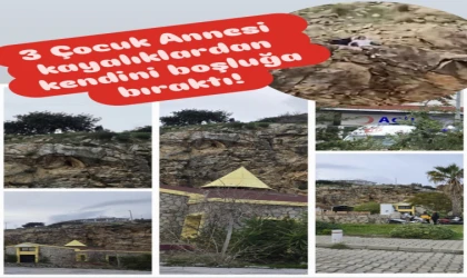 Genç Kadın Kayalıklardan Kendini Attı