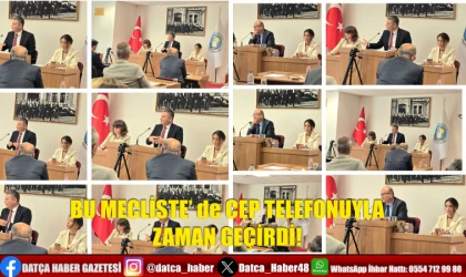 BU MECLİSTE’ de CEP TELEFONUYLA ZAMAN GEÇİRDİ!