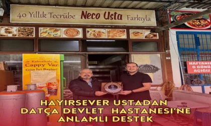 Hayırsever Ustadan Datça Devlet Hastanesi’ne Anlamlı Destek