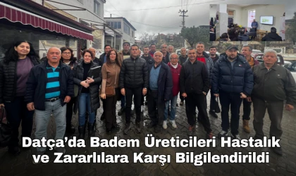 Datça’da Badem Üreticileri Hastalık ve Zararlılara Karşı Bilgilendirildi