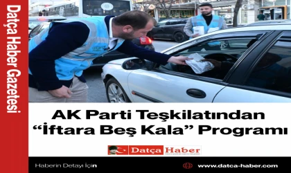 AK Parti Teşkilatından “İftara Beş Kala” Programı