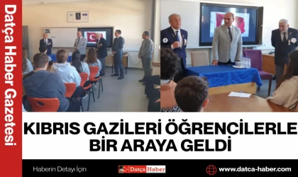KIBRIS GAZİLERİ ÖĞRENCİLERLE BİR ARAYA GELDİ