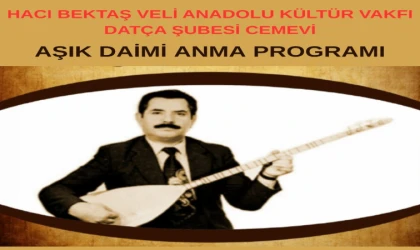 Datça Cemevi’nde Âşık Daimi’ye Anlamlı Anma Gecesi