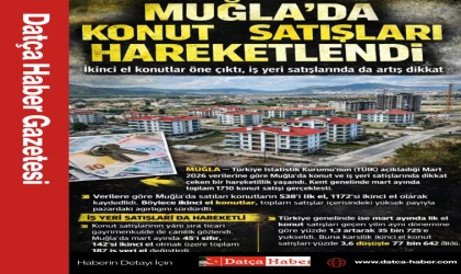 MUĞLA’DA KONUT SATIŞLARI HAREKETLENDİ