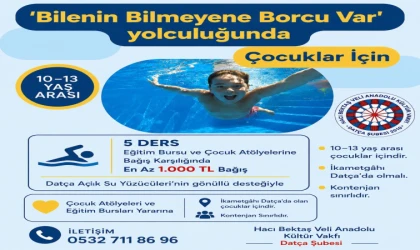 DATÇA’DA ÇOCUKLAR İÇİN YÜZME EĞİTİMİ BAŞLIYOR