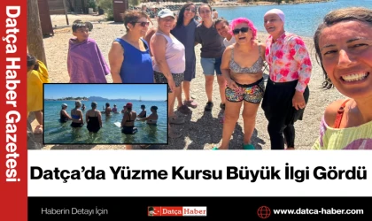 Datça’da Yüzme Kursu Büyük İlgi Gördü