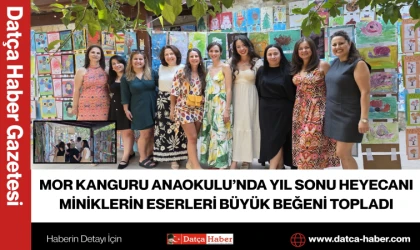 MOR KANGURU ANAOKULU’NDA YIL SONU HEYECANI MİNİKLERİN ESERLERİ BÜYÜK BEĞENİ TOPLADI