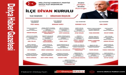 MHP Datça İlçe Başkanlığı Yeni Divan Kurulunu Açıkladı