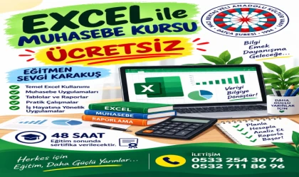 DATÇA’DA ÜCRETSİZ EXCEL İLE MUHASEBE KURSU