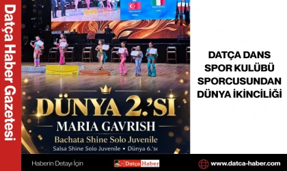 DATÇA DANS SPOR KULÜBÜ SPORCUSUNDAN DÜNYA İKİNCİLİĞİ