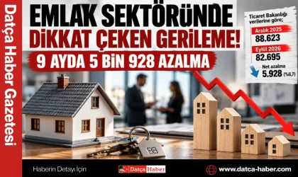 EMLAK SEKTÖRÜNDE DİKKAT ÇEKEN GERİLEME! 9 AYDA 5 BİN 928 AZALMA