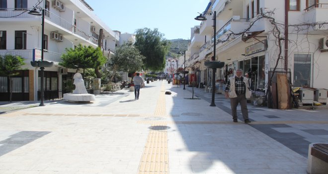 DATÇA DADA SAL­GIN ÖN­LEM­LERİ ARTTI, SO­KAK­LAR BO­ŞAL­DI