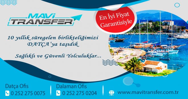 DATÇA MAVİ TRANS­FER PAY­LA­ŞIM­LI TRANS­FER HİZMETİNE BAŞ­LA­DI
