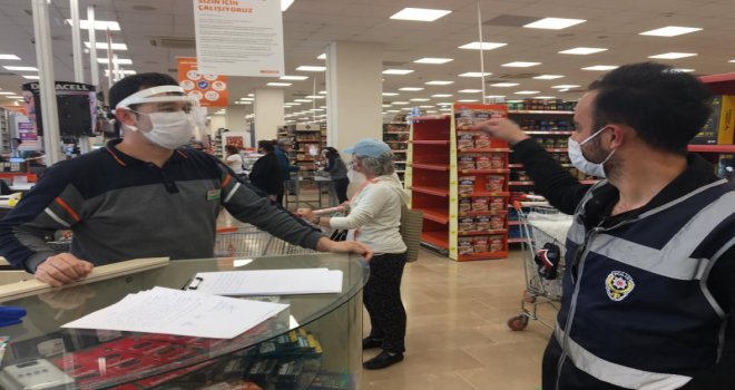 DATÇA POLİSİ MAR­KET DE­NE­TİM­LE­RİNİ ARALIKSIZ DEVAM EDİYOR