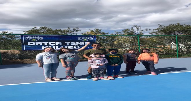 DATÇA TENİS KULÜBÜ YENİ YERİNDE DATÇA'LI TENİS SEVERLERLE BİRLİKTE