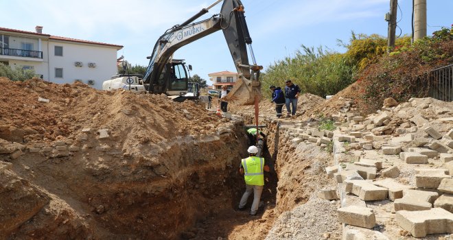 DATÇA YENİ ÇEŞME İÇME SUYU HAT­LA­RI YE­Nİ­LEN­Dİ