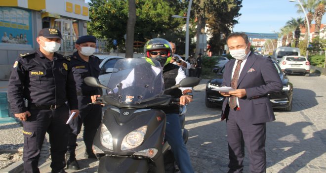 Datça’da 'Bir Hareketine Bakar Hayat' trafik uygulaması