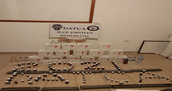 Datça'da kaçak içki operasyonu ! Suç üstü yakalandılar.